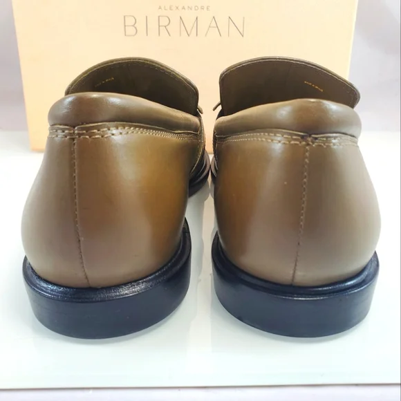 NWT$450 ALEXANDRE BIRMAN Clarita Chunky Leather Loafers In Trout color Sz 39 (9) - Picture 11 of 16